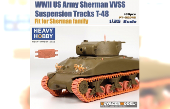 WWII US Army Sherman VVSS Suspension Tracks T-48