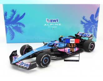 RENAULT F1 A523 Team Bwt Alpine №10 8th Miami Gp With Pit Board (2023) Pierre Gasly, Blue Black Pink