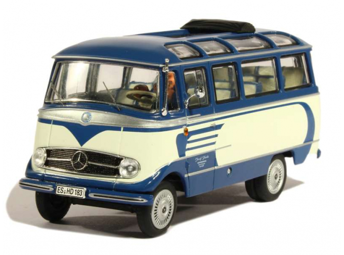 МERCEDES-BENZ O319 bus, blue / white