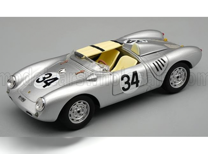 PORSCHE 550a Team Porsche Kg №34 24h Le Mans (1957) C.Storez - E.Crawford, Silver