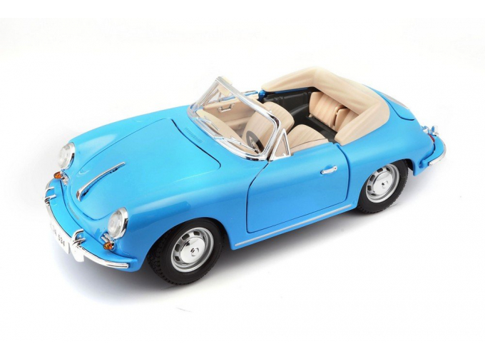 PORSCHE 356B Cabriolet (1961), blue