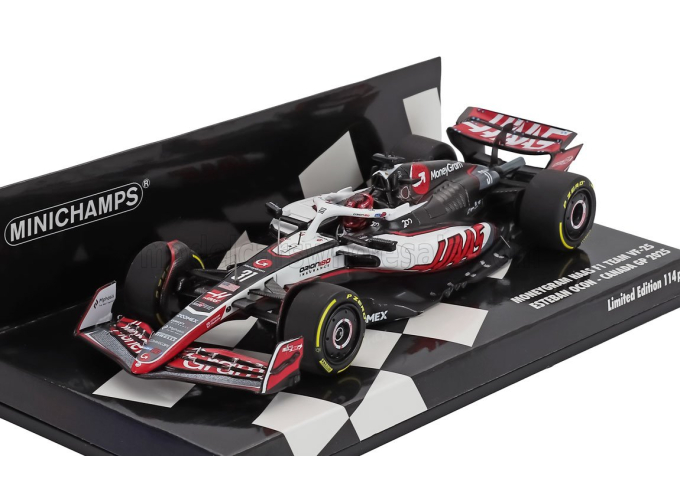 HAAS F1 Vf-25 Team Moneygram Haas №31 Canada Gp (2025) Esteban Ocon, White Black Red