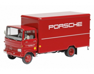 MERCEDES-BENZ LP 608 Koffer-LKW PORSCHE (1965), red