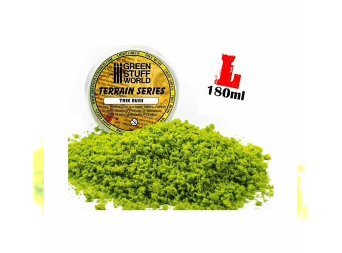 Комки листвы кустарников цвет средний зелёный 180 мл / Tree Bush Clump Foliage - Medium Green - 180 ml