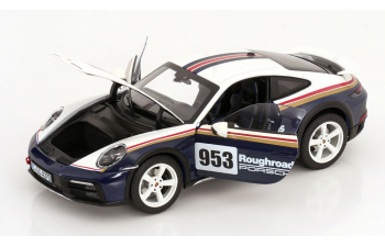 PORSCHE 911 Dakar Roughroads (2023), blue white red