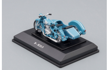 BMW R25/3 motorcycle with sidecar, light blue