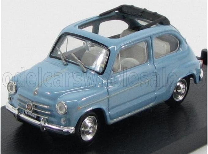 FIAT 600d Trasformabile Aperta (1960), Azzurro Cenere 401