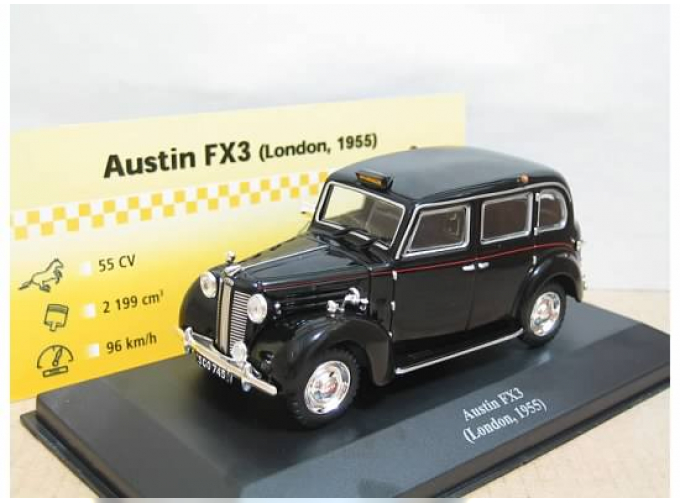 AUSTIN FX3 (London, 1955), Collection Les Taxis du monde, black