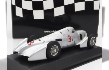 AUTO UNION F1 Type B №3 Avus Rennen (1935) Hermann Zu Leiningen, Silver