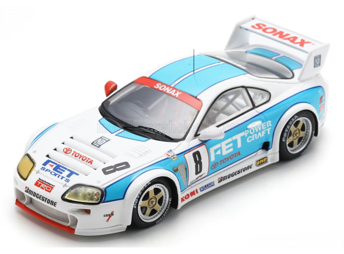 TOYOTA Supra Team Fet Sports №8 Jgtc Season (1995) Naoki Nagasaka, White Light Blue