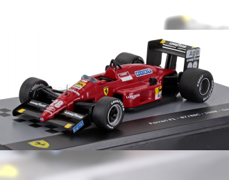 FERRARI F1 87/88c №28 Season (1988) Gerard Berger - Con Vetrina - With Showcase, Red Black