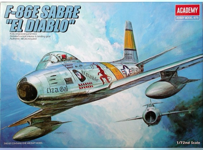 Сборная модель Американский истребитель North American F-86E Sabre "El Diablo"