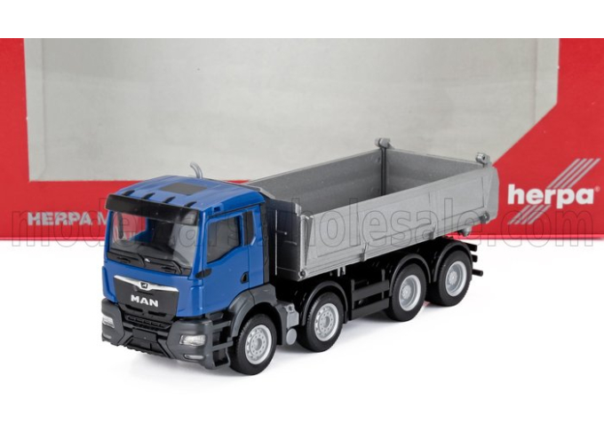 MAN Tgs Truck Cassone Ribaltabile (2022), Blue Silver