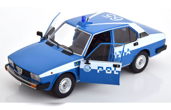 ALFA ROMEO Alfetta 2000 Polizia Stradale (1978) Police, Blue White