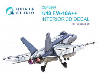 3D Декаль интерьера кабины F/A-18A++ (Hasegawa)