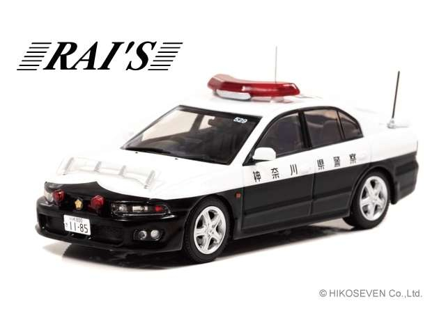 MITSUBISHI Galant VR4 (EC5A) *High Way Police Car Kanagawa 529* (2002), black / white