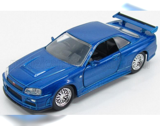 NISSAN Brian's Skyline Gt-r (r34) (2007) - Paul Walker - Fast & Furious 7, Blue Met