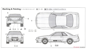 Сборная модель Nisssan Skyline GT-R Nismo (BNR32)