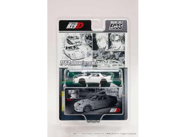Mazda RX-7 (FD3S) RedSuns *INITIAL D*Ryosuke Takahashi VS Kyoichi Sudou, white