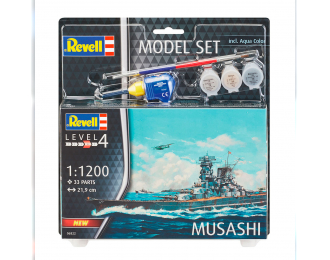 Сборная модель Линкор Musashi (подарочный набор)
