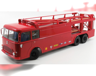 FIAT Bartoletti 306/2 Truck 3-assi Car Transporter 24h Le Mans (1970) Movie - Steve Mcqueen, red