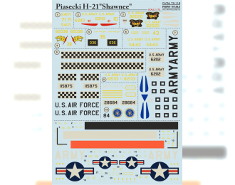 Декаль Piasecki H-21 Shawnee