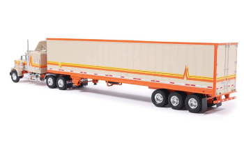 PETERBILT 359 TRUCK 5-ASSI (1973), orange / cream