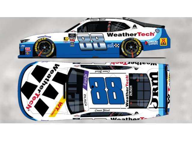 Chevrolet #88 Connor Zilisch *WeatherTech Throwback*, white/blue 2025