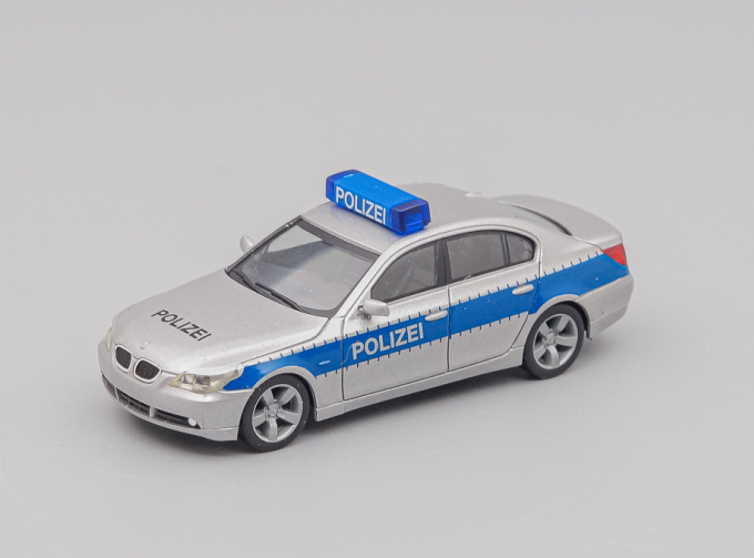 (Б/У) BMW 5 (E60) "Polizei Hamburg", silvermetallic / blue