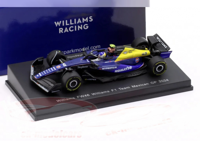 WILLIAMS FW46 №43 12th Mexico GP Formula 1 Franco Colapinto (2024)