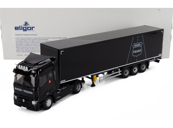 RENAULT T480 Truck Cassonato Road Trans Transports 2021, Black
