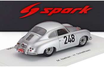 PORSCHE 356 1500 Coupe №248 Rally Montecarlo (1955) Max Nathan - Heinz Schellhaas, Silver