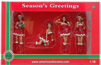 FIGUR Christmas-Girls set with 4 figurines (2014)