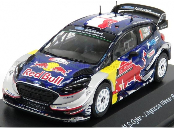 FORD Fiesta Wrc Red Bull №1 Winner Rally Portugal (2017) S.Ogier - J.Ingrassia, Blue Red Yellow