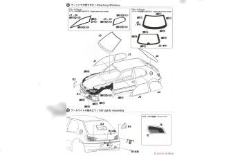 Сборная модель Peugeot 306 Maxi Evo2 Montecarlo 1998