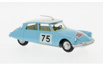 CITROEN DS 19 №75, Rally Monte Carlo (1965), light blue