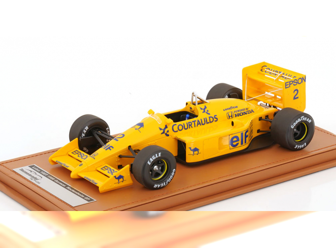LOTUS F1 100t Team Camel Honda №2 Hockenheim German Gp (1988) Satoru Nakajima, Yellow