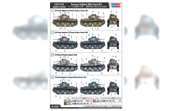 Сборная модель немецкий лёгкий танк PzKpfw 38(t) Ausf.E/F.