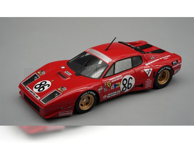 FERRARI 365 Gt4/bb 4.9l Team N.a.r.t. №86 24h Le Mans (1978) Francois Migault - Lucien Guitteny, Red