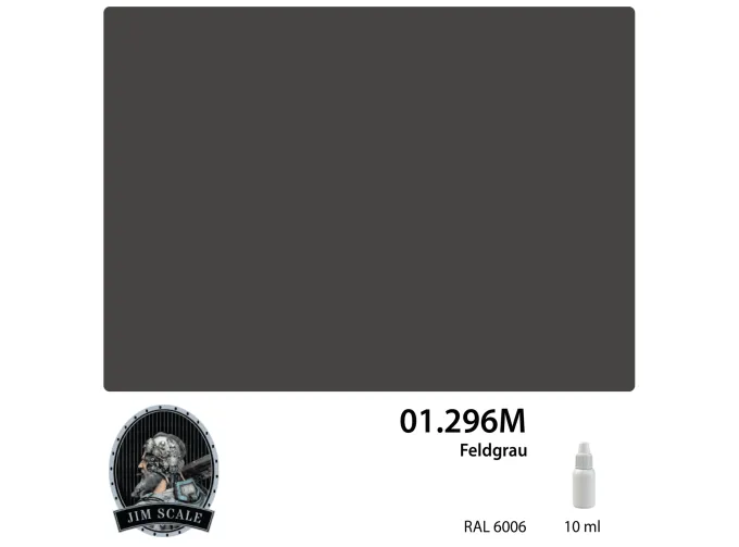 Краска акриловая для аэрографа Jim Scale: Feldgrau (RAL 6006), 10 мл