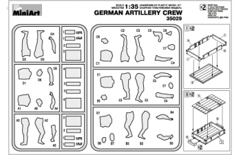Сборная модель Немецкий артиллерийский расчет