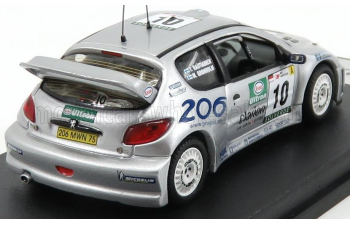 PEUGEOT 206 Wrc №10 2nd Rally Portugal (2000) M.gronholm - T.rautiainen, Silver