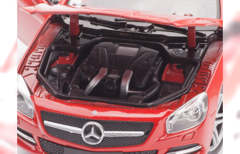 MERCEDES-BENZ SL500 R231 с закрытой крышей (2012), красный