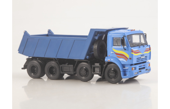 КАМАЗ 6540 самосвал, синий
