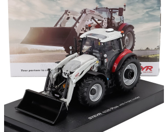 STEYR 4120 Tractor Plus With Front Loader (2021), Red White
