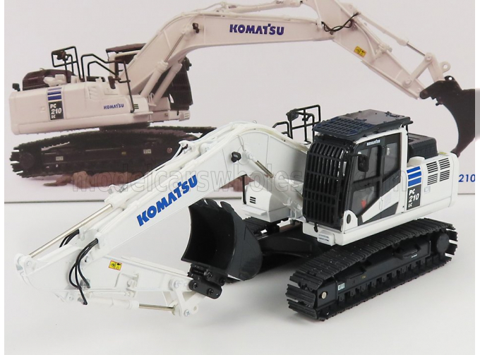 KOMATSU Pc210lc Escavatore Cingolato - Tractor Excavator, White Black