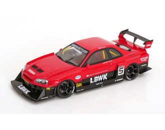 NISSAN Skyline R34 GT-R LB Super Silhouette *Resin* (2020), red / black