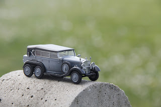 Сборная модель WWII G4 (1935) с тентом (сборка без клея)