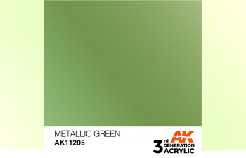 Краска акриловая 3rd Generation Metallic Green 17ml