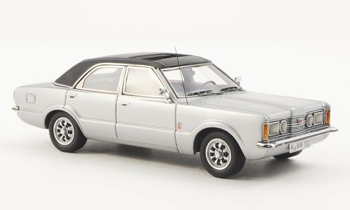 FORD TAUNUS GXL Sedan 4-door 1973, Silver/Black